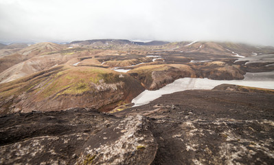 Cold Icelandic Landscape -  Laugavegur, Iceland