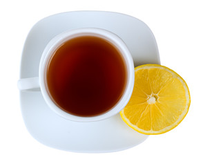 lemon tea top  isolated on white background