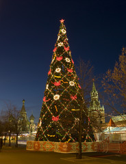 Christmas tree in Moscow