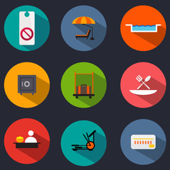 Hotel Flat Icons