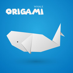 origami whale