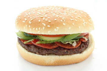 burger in bun