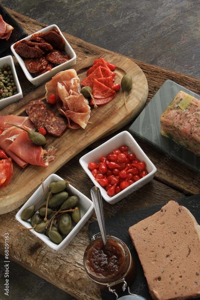 Wall mural antipasti antipasto antipasta platter