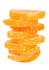 Testy jelly candies isolated on white