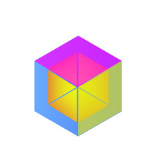 Vector abstract cube logo