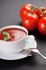 Fresh tomato soup
