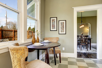Small dining area in kitchen room