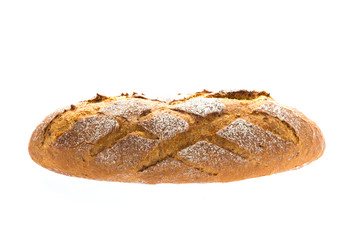 Bread isolated on white