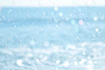 Rolgordijnen Zeepbellen Zeepbellen Zeelucht © Chikako Kamitori