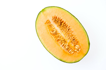 Melon isolated on white