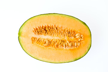 Melon isolated on white