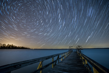 Spinning Stars over Reelfoot Lake