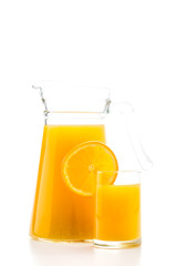 Orange juice glass