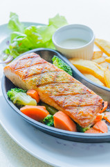 Salmon grilled
