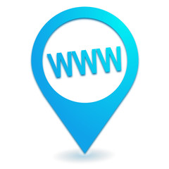 www sur symbole localisation bleu