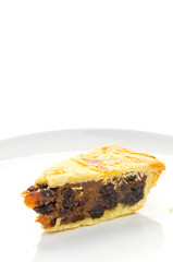 Apple pie isolated on white background
