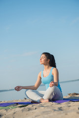 Fototapeta na wymiar Morning Yoga Meditation