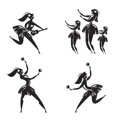 Girl. Vector format