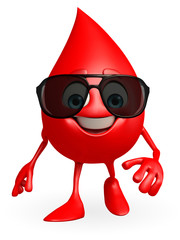Blood Drop Character with goggle