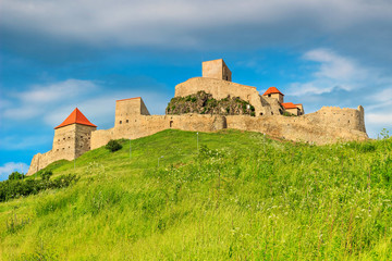 Rupea fortress,fortification on a hill,Brasov,Romania