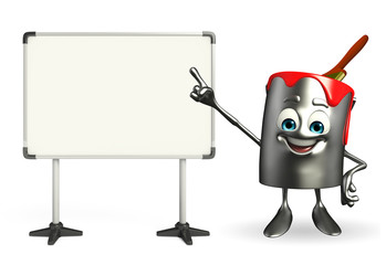 Paint Bucket Character with display board