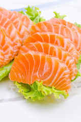 Salmon sashimi