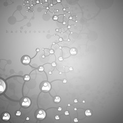 Molecule And Communication Background