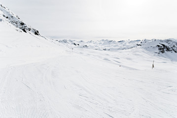 ski runs in Paradiski area, France