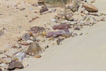 stones on the white background