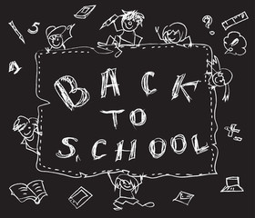 Back to school chalk doodles