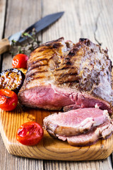 Rare roast beef