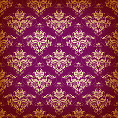 Damask seamless floral pattern.