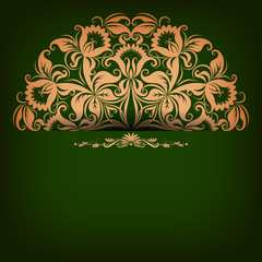 Elegant background with filigree ornament