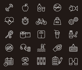 Fitness & Health Care icons