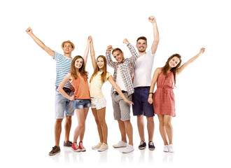 Obraz premium Group of happy students