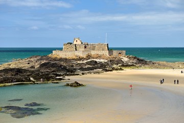 Fototapeta na wymiar Fort National in Saint-Malo | Bretagne