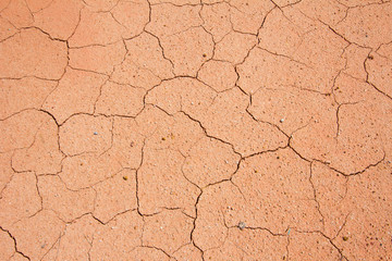 dried cracked mud,drought land , waterless, in thailand