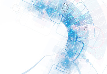 Technology background, idea of global business solution