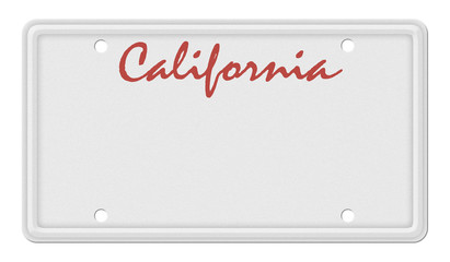 California License Plate - 68110545