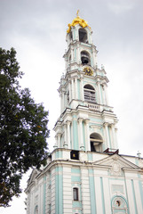 Fototapeta premium Bell-tower in Trinity Sergius Lavra. UNESCO heritage.