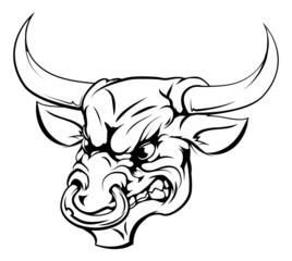 Bull mascot character