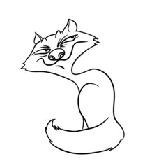 fox, vector illustration