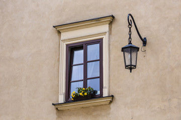 Fototapeta na wymiar Traditional houses in Krakow, Poland