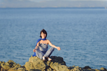 Fototapeta na wymiar Meditating Woman