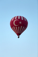 Hot Air Baloon over Cappadocia at sunrise. Turkey