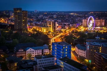 Hamburg bei Nacht von oben © Annette Hanl