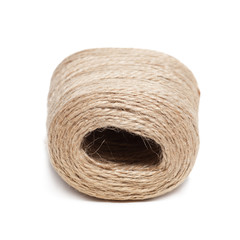 Rope coil isolated on white