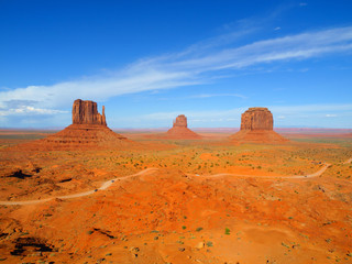 Fototapeta na wymiar Three Buttes of Monument Valley