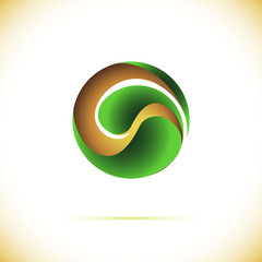 Sphere Abstract vector design template. Business