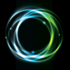 Glowing Circle Background Design